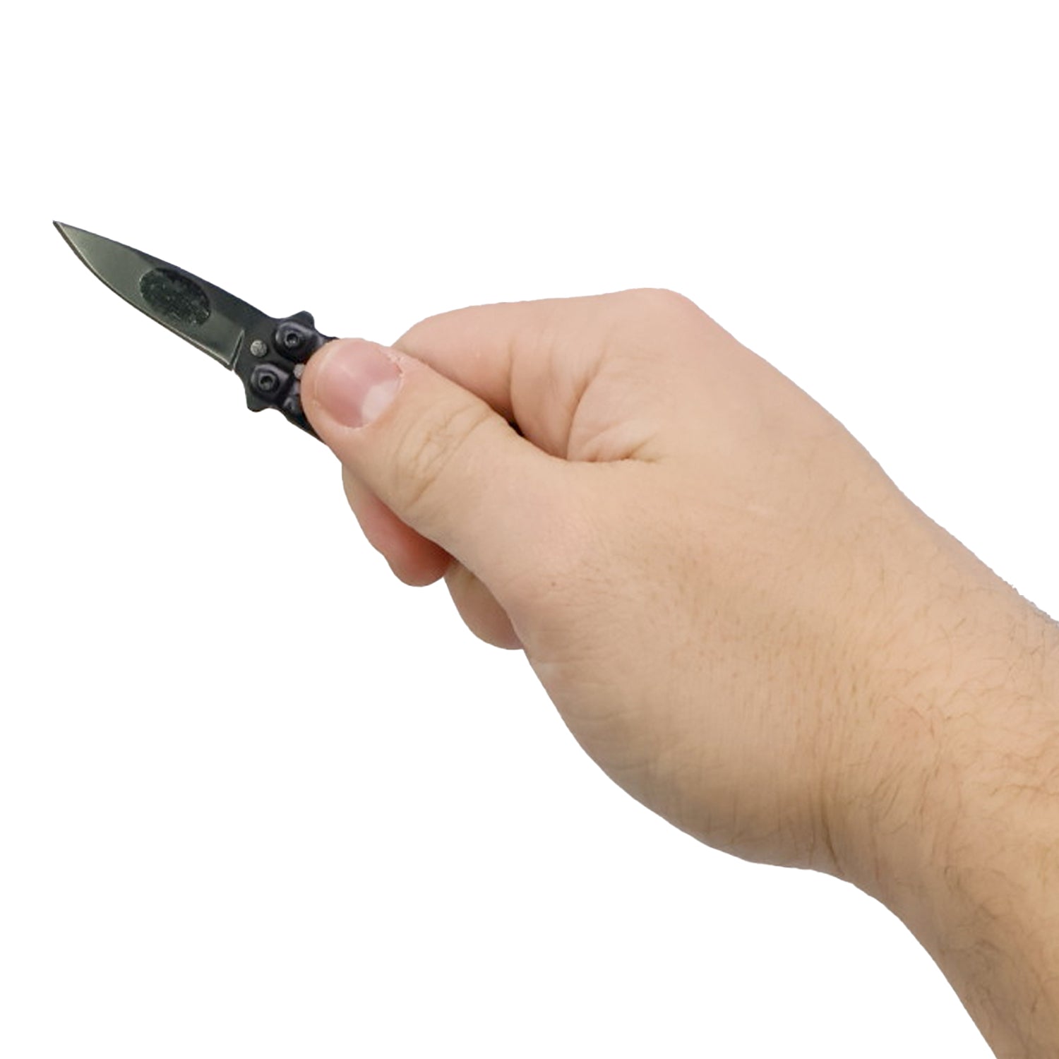 3.75" Mini Butterfly Knife with Keychain - Image 2