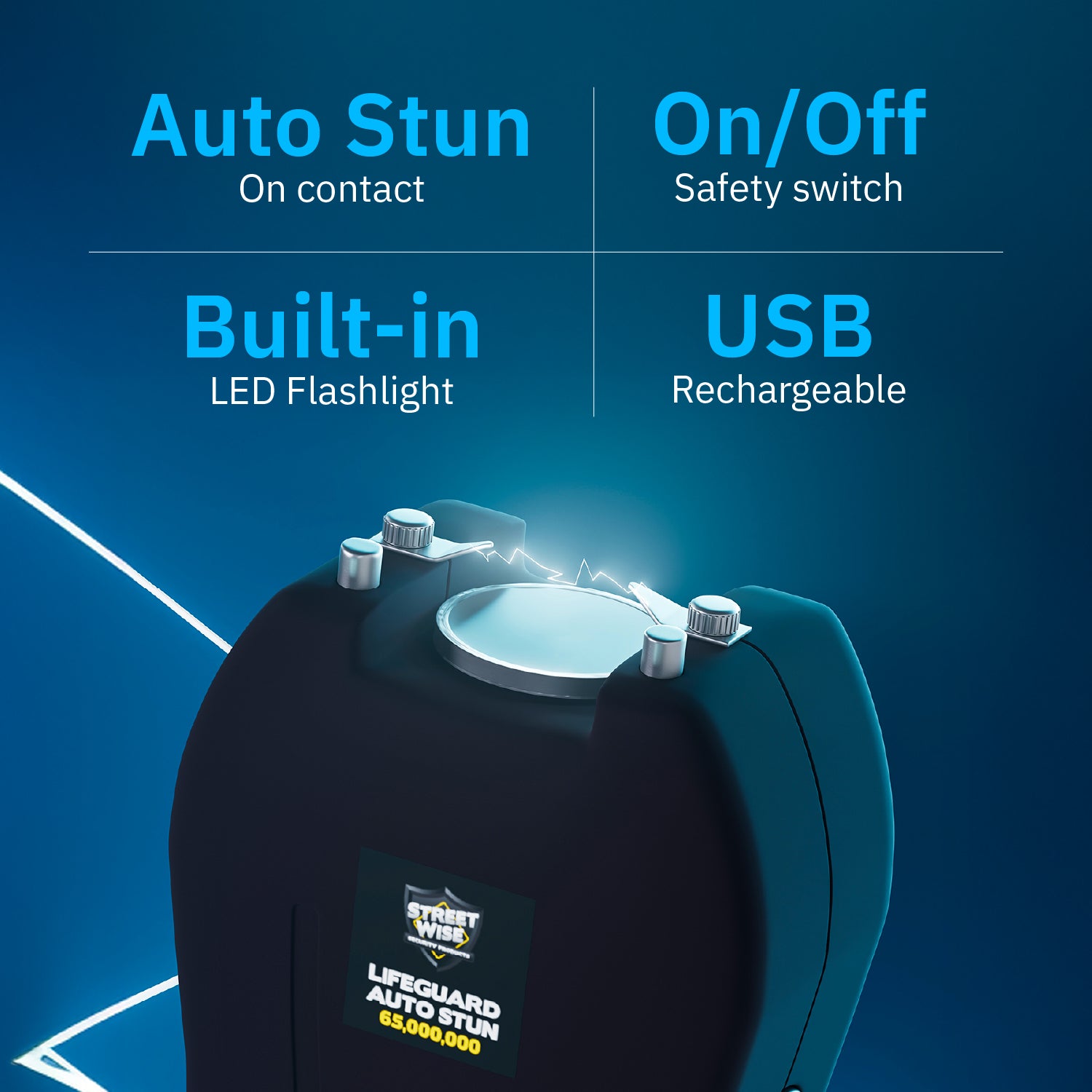 Lifeguard 65,000,000 Stun Gun with Auto Stun - Image 2