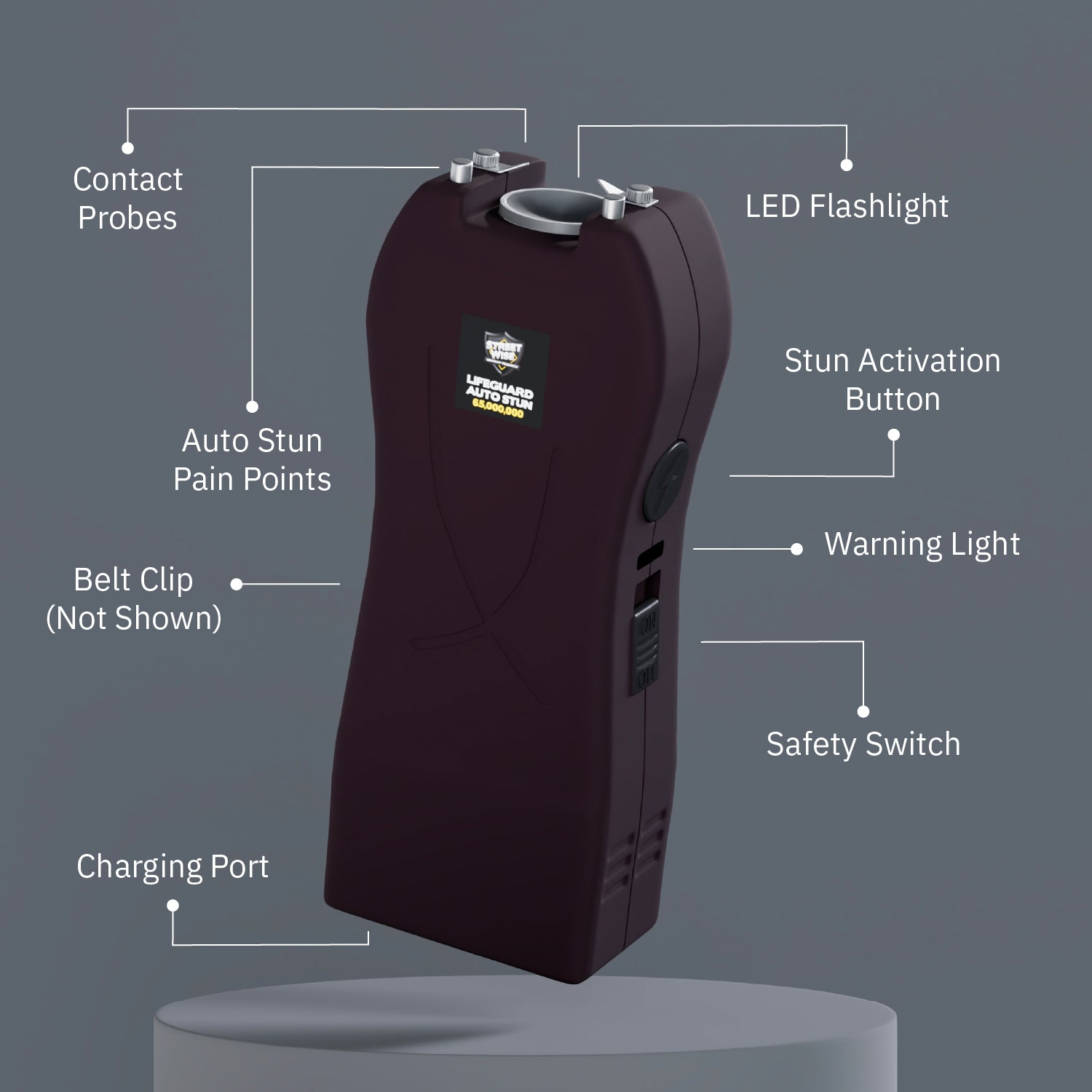 Lifeguard 65,000,000 Stun Gun with Auto Stun - Image 3